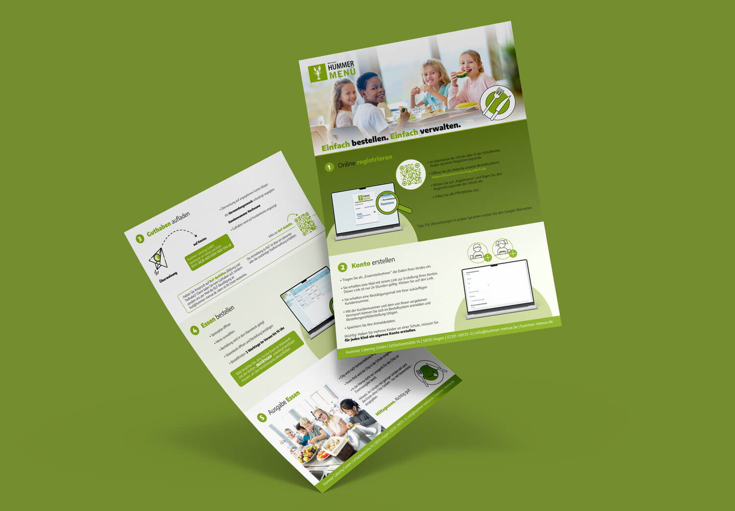 Mock Up des Flyers